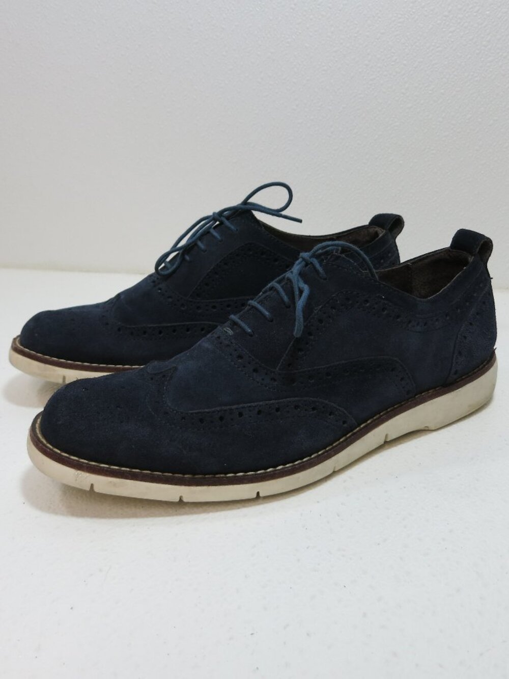 Black Brown 1826 Suede Brogue Leather Casual Dress Oxfords Shoes Footwear 8.5 M